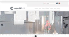 Desktop Screenshot of caprottiluce.com